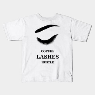 Cofee and lashes Kids T-Shirt